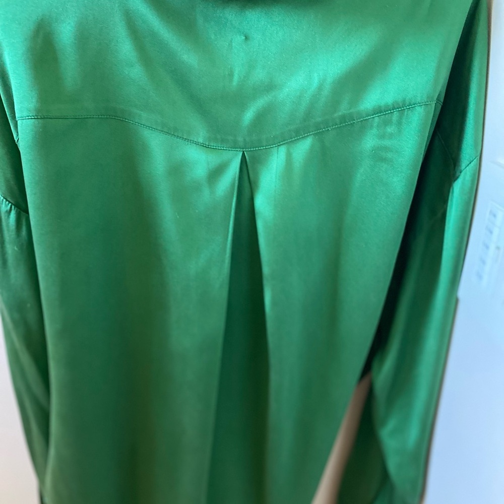 SER.O.YA Silk Midi Length Dress, deep green - Picture 12 of 16